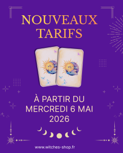 Nouveaux tarifs des consultations de voyance Witches Shop à Bagnères-de-Bigorre dès le 6 mai 2026
