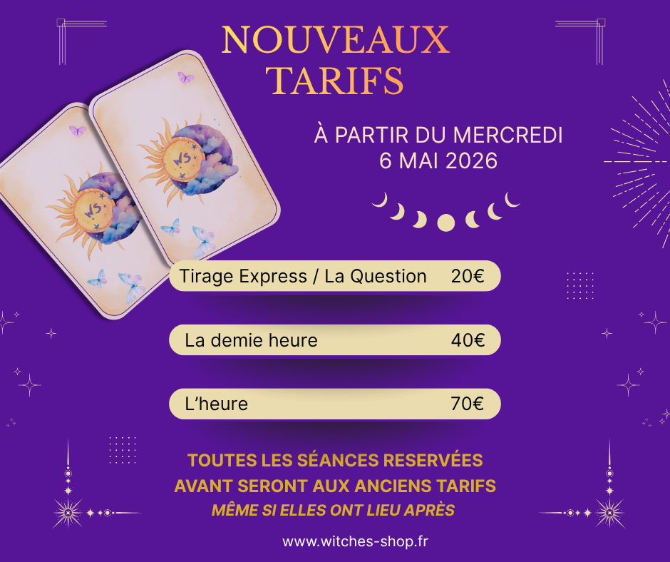 Tarifs voyance à Bagnères-de-Bigorre Witches Shop 2026